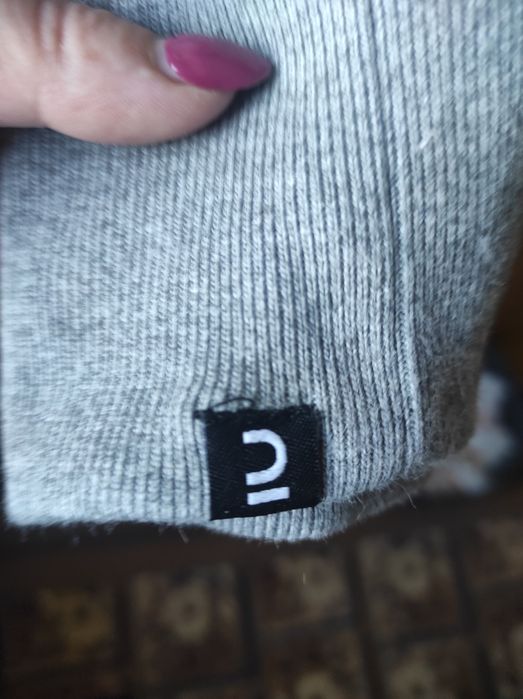 Domyos szara bluza z kapturem