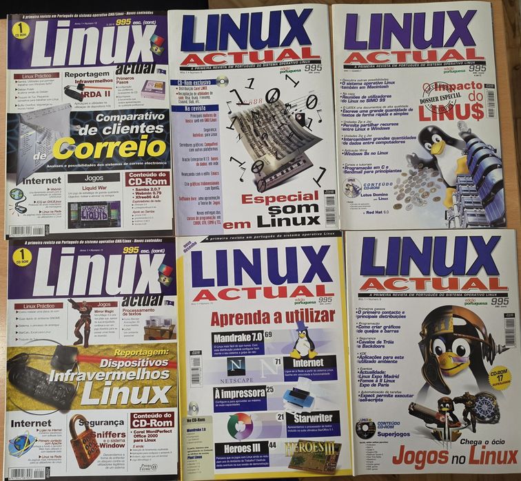 Varias revistas Linux - portuguesas.