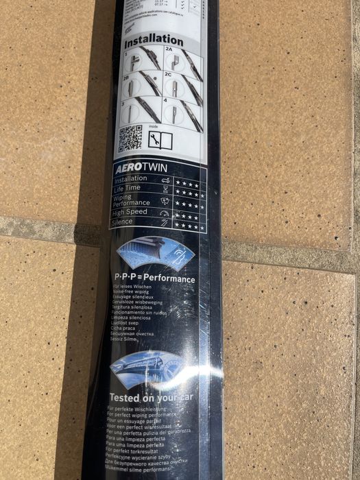 Limpa para-brisas duplo Bosh Aero para automóveis, ap650 U, 650mm/26'