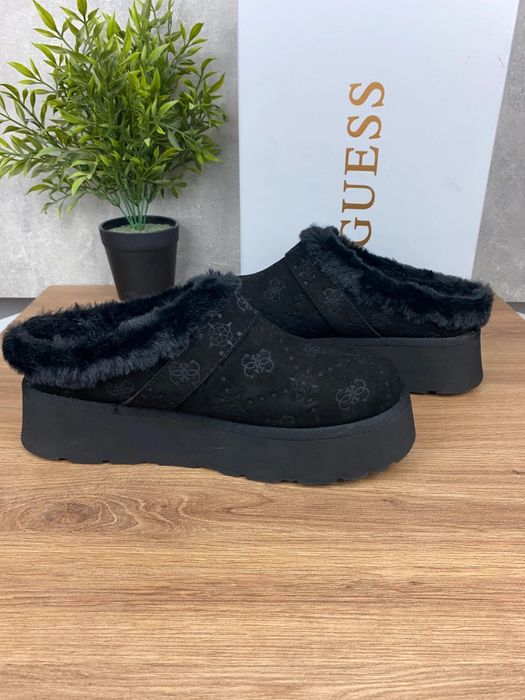 Buty Guess Docker r. 39 - czarne śniegowce damskie na platformie
