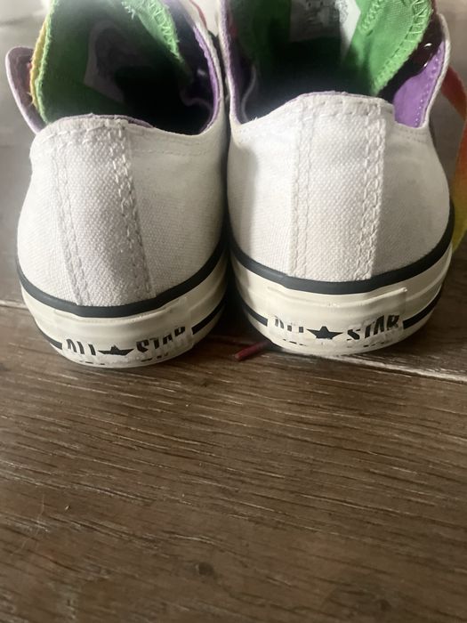 Trampki Converse All Star 36,5 białe tęczowe