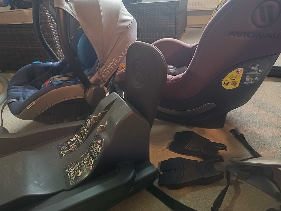 Avionaut Ultralite fotelik + siedzisko Avionaut Aerofix+ baza ISOFIX