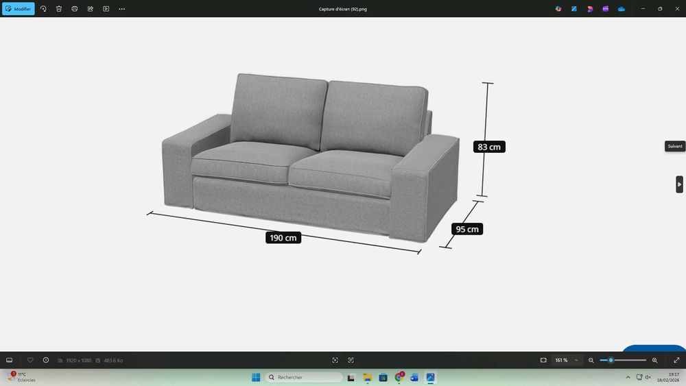 Sofá de 2 lugares da IKEA