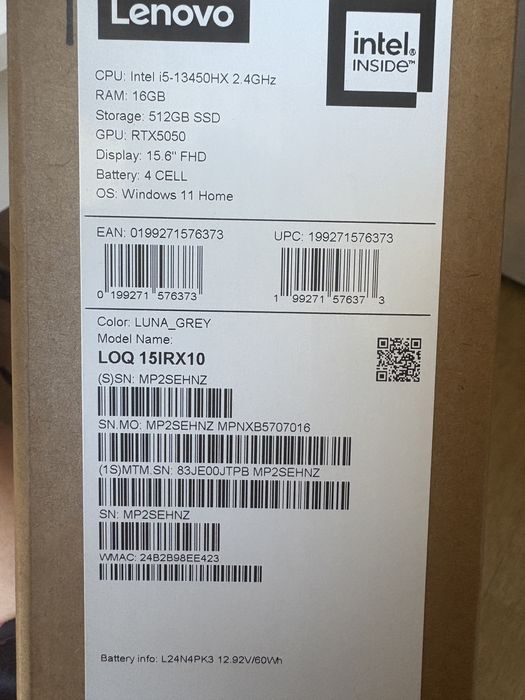 Laptop Lenovo nowy tylko rozpakowany