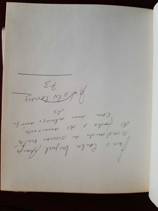 Natália Correia -  dedicatória assinada da autora