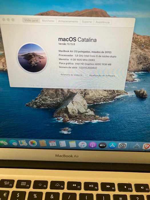 Macbook Air Mid 2012 com Apple Mouse