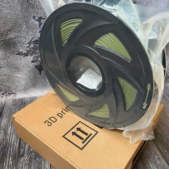PLA пластик 1кг для 3D принтера та 3д друку. Темнозелений ПЛА філамент