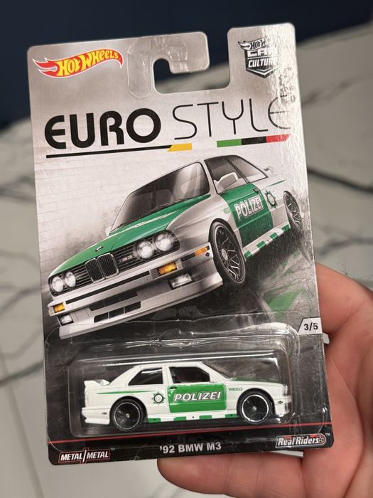 Hot Wheels Premium BMW M3 E30 Polizei Euro Style 2016 piękna