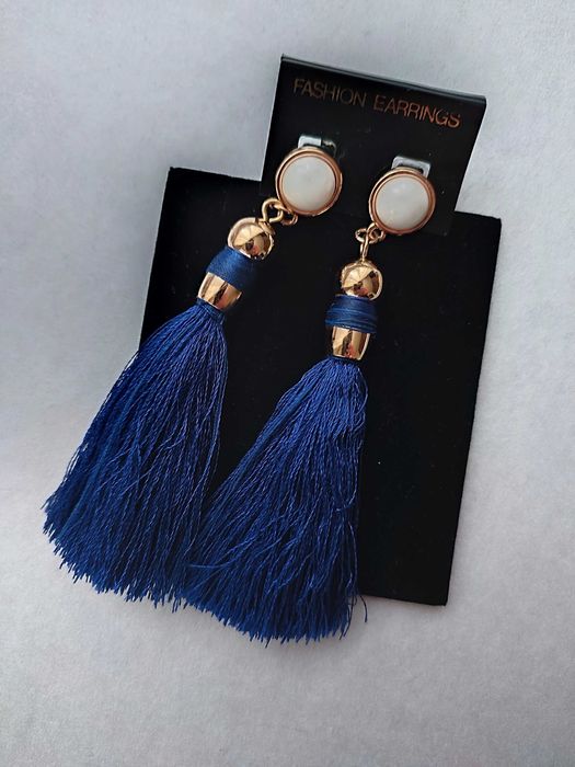 Сережки з китицями, сережки з бахромою, Америка вінтаж