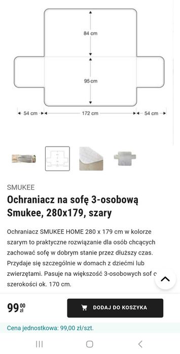 Ochraniacz na sofę łóżko pokrowiec