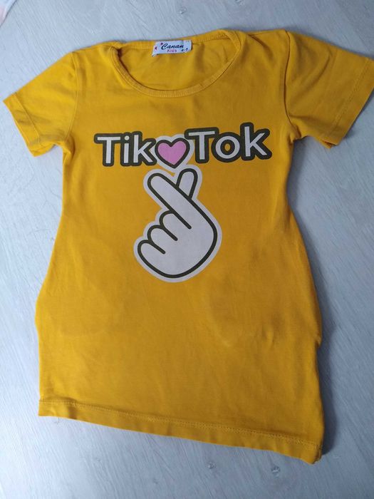Bluzka tunika dla dziewczynki r. 110-116 Tik Tok