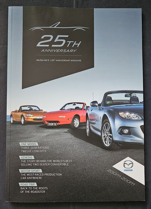 Magazyn MAZDA MX-5 MIATA 25th Anniversary Album Kolekcjonerski UNIKAT