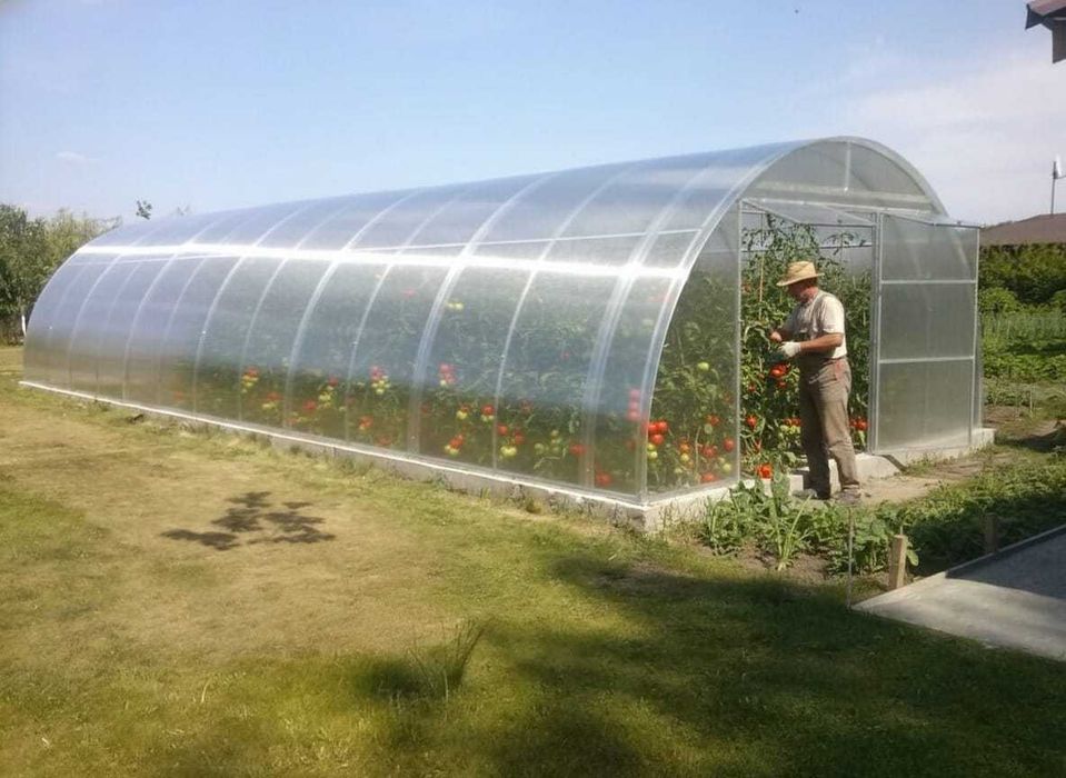 Duży tunel gospodarczy 5*12 pokryty poliwęglanem 3 mm MOCNY STELAŻ