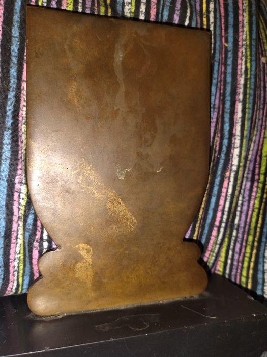 Antiga Placa Heráldica da Mocidade Portuguesa em Bronze com Base (18cm)