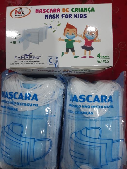 Vendo mascaras descartáveis criança