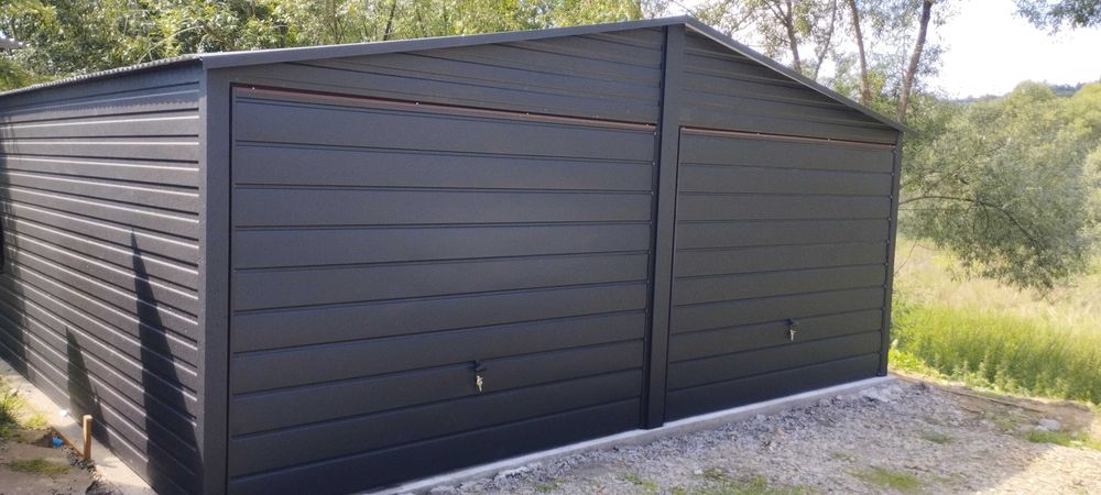 garaż blaszany 6x5 garaż blaszak garaze blaszane 5x7 7x5 poziom profil