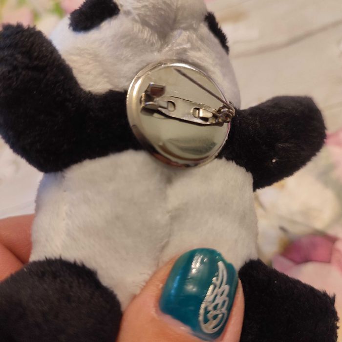 Przesłodka panda, broszka