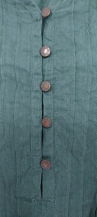 Koszula damska zielona bershka M rękaw 3/4