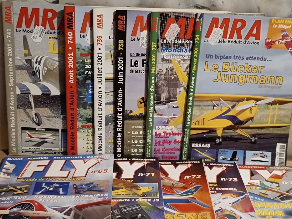 15 revistas da MRA Le Modele Rèduit d´Avion e Fly
