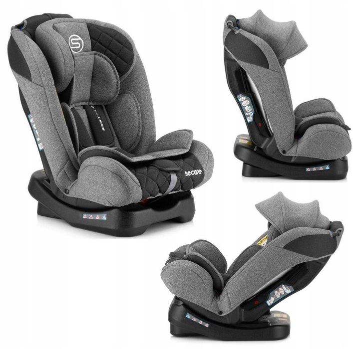 Fotelik Samochodowy Sesttino Secure PRO 0-36kg. 40-150cm.