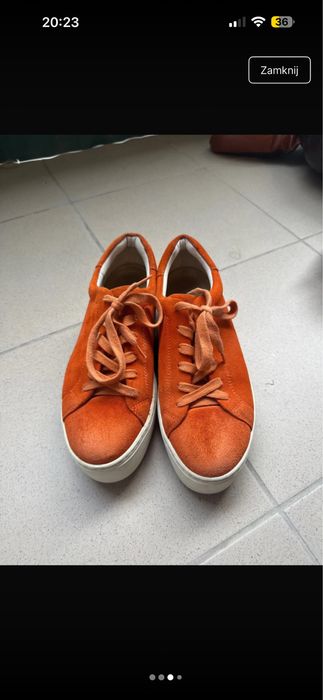 Pomaranczowe sneakersy vagabond 39