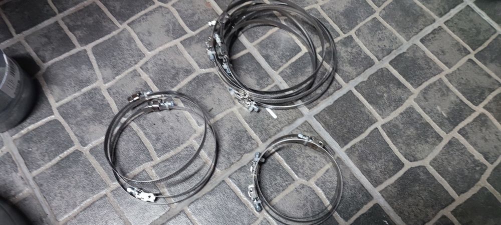 Abraçadeiras metálicas várias medidas para condutas de ar AC
