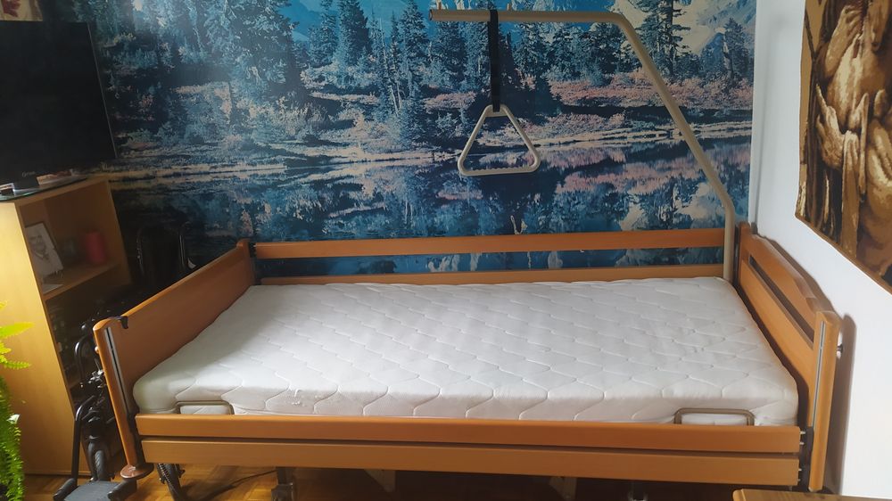 Łóżko rehabilitacyjne z materacem 90x200