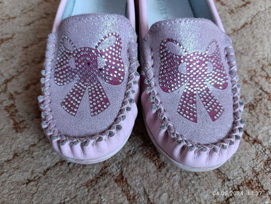 Шкіряні туфлі, балетки на дівчинку Calorie розмір 31