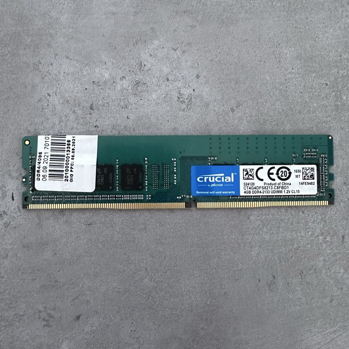 Pamięć DDR4 Crucial 4GB