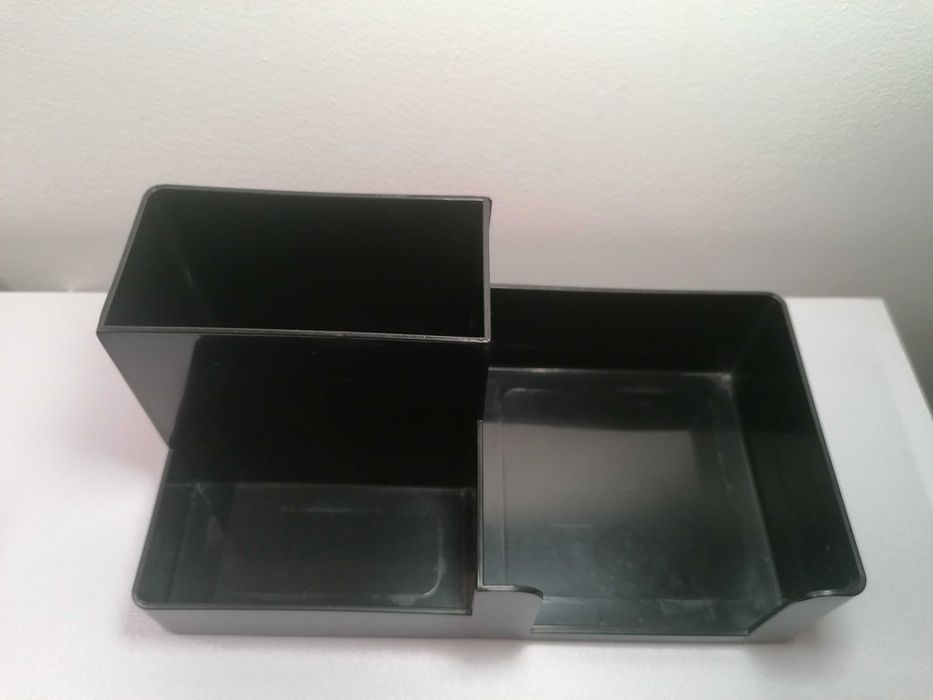 Organizador secretária acrílico preto novo portes incluidos