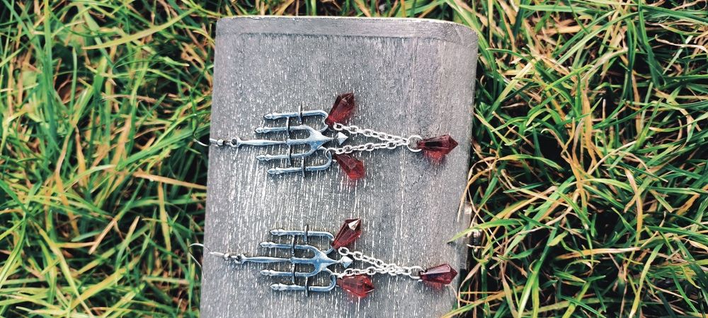 Kolczyki Goth handmade