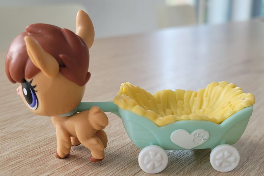 Littlest Pet Shop akcesoria wózek przyczepka LPS