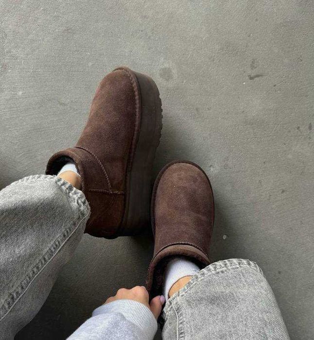 Угги/Угг/Уггі/Уги/Угі/UGG Australia Ultra Mini Platform 5 см Chocolate