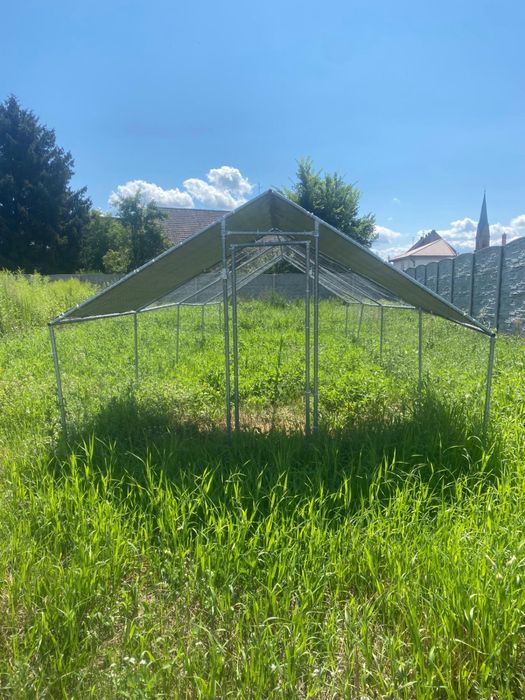 Vida XL klatka zewnętrzna dla kurcząt zlożona