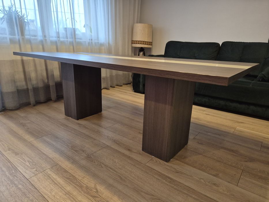 Duży Stół do salonu na dwóch nogach