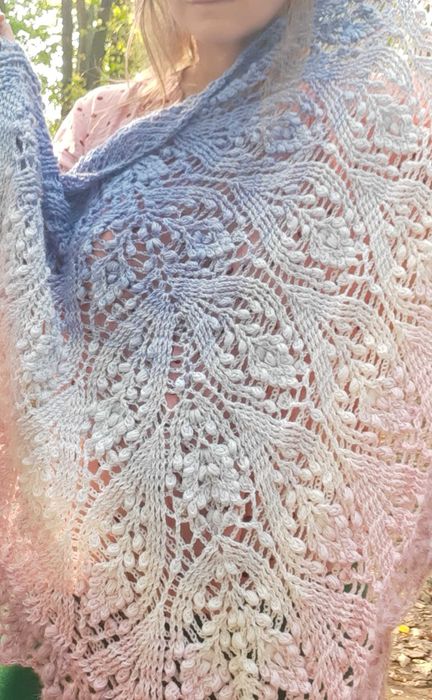 Wełniana chusta z merynosa