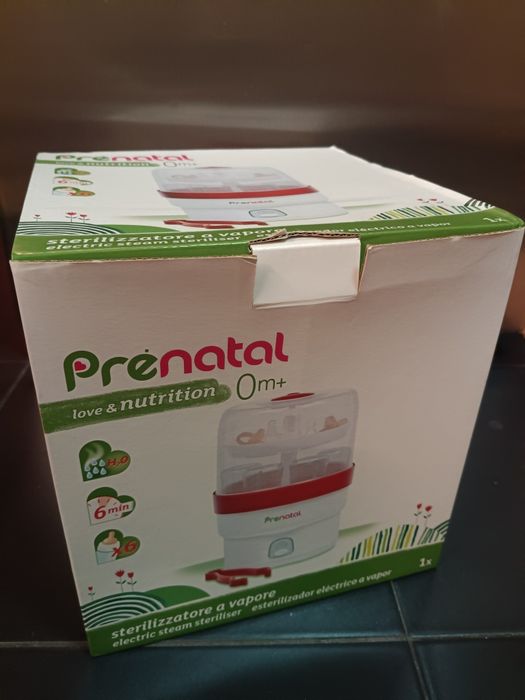 Esterilizador (bottle Sterilizer) de Biberões elétrico a Vapor, Prénatal -6 Biberões, caixa original