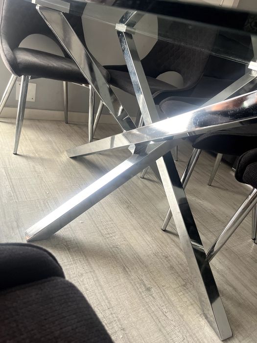 Mesa Vidro Sala de Jantar 2x1