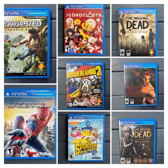 SONY PS VITA ігри до консолі картриджі Playstation