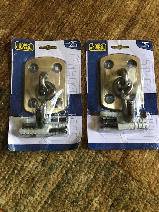 Par de ganchos de metal para cama de rede