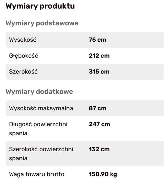 ALTEA Narożnik rozkładany