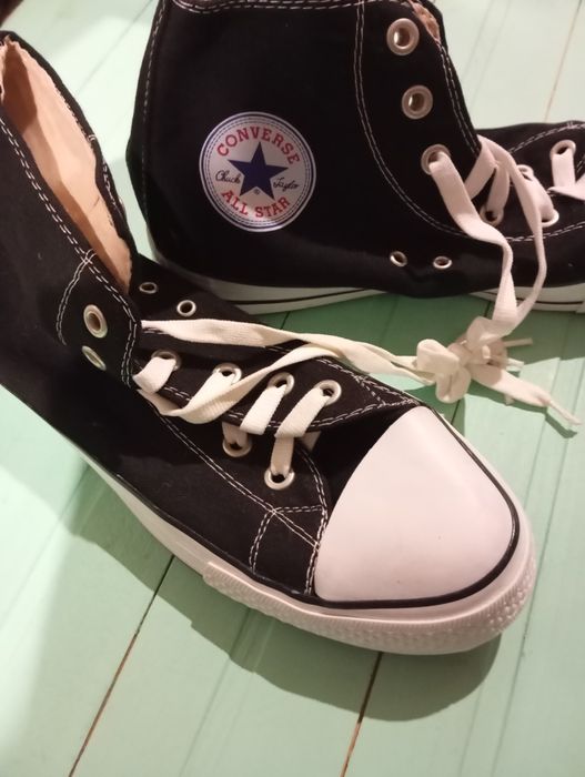 Кеди Converse Chuck Taylor All Star Hi Black (Високі чорно-білі) 44 р.