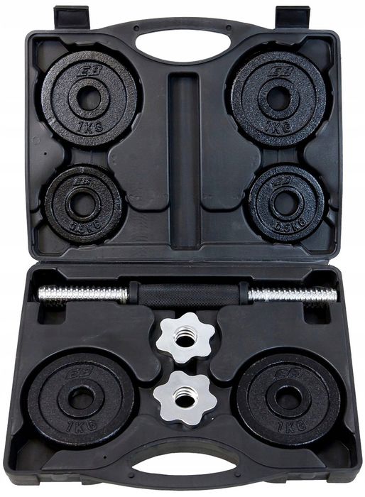 Hantla żeliwna 7 kg walizka eb fit