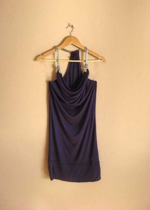 Fioletowa Sukienka Tunika Amisu Nowa