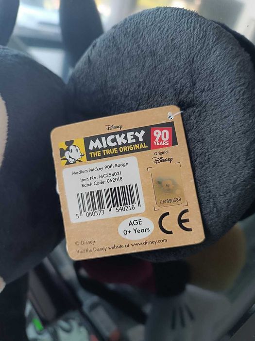 Peluche Disney Mickey Mouse Edição 90 anos 45cm