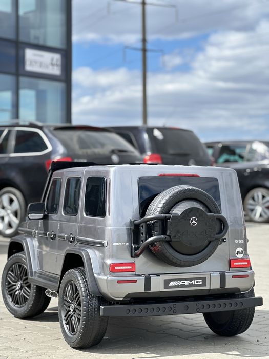 Великий дитячий електромобіль Mercedes-Benz 24V (4×200W, до 80 кг) Пульт керування  на 2 дитини