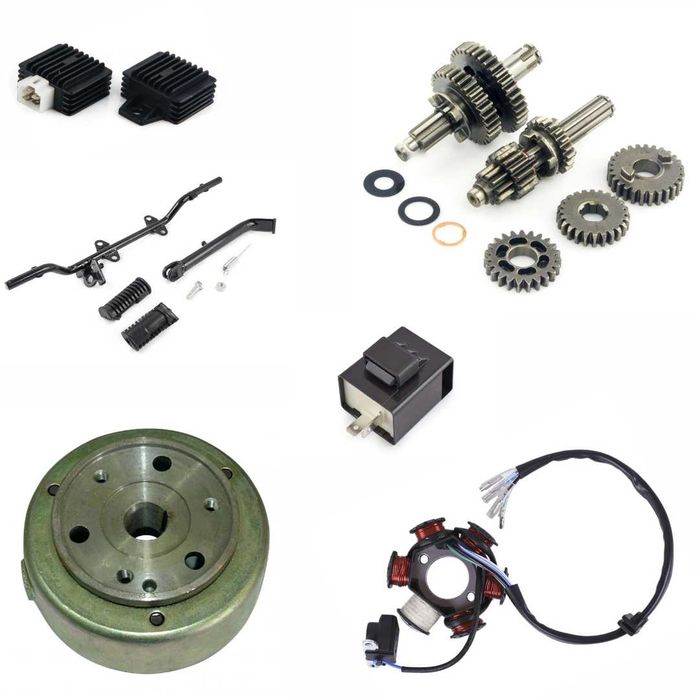 Запчастини до мопедів JH 70cc-125cc Alpha Delta Active