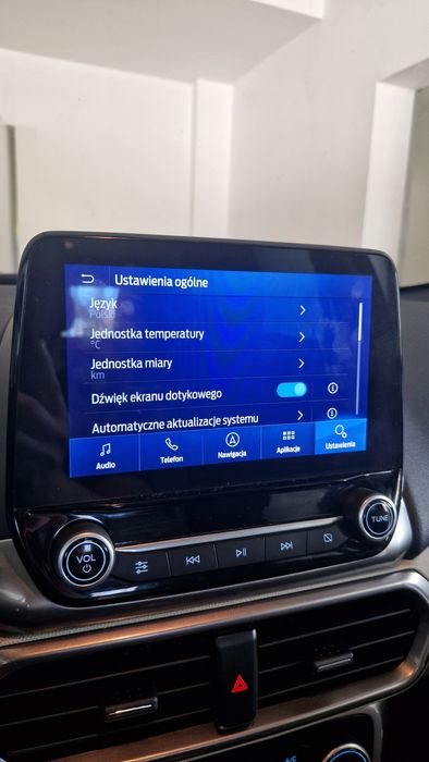 Mapa Polskie menu Ford Sync2 Sync3 Syn4 Odjazd