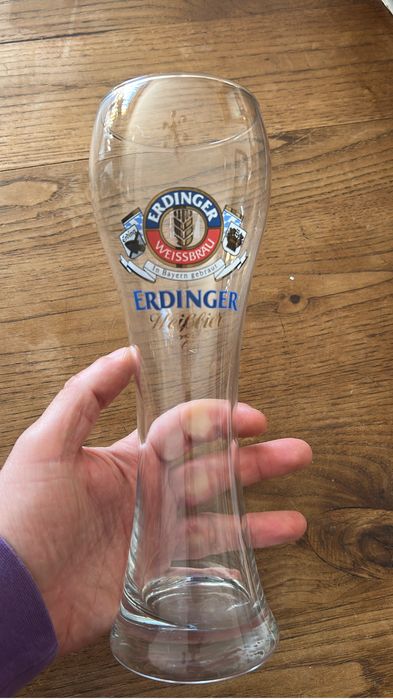 Copo erdinger cerveja meio litro