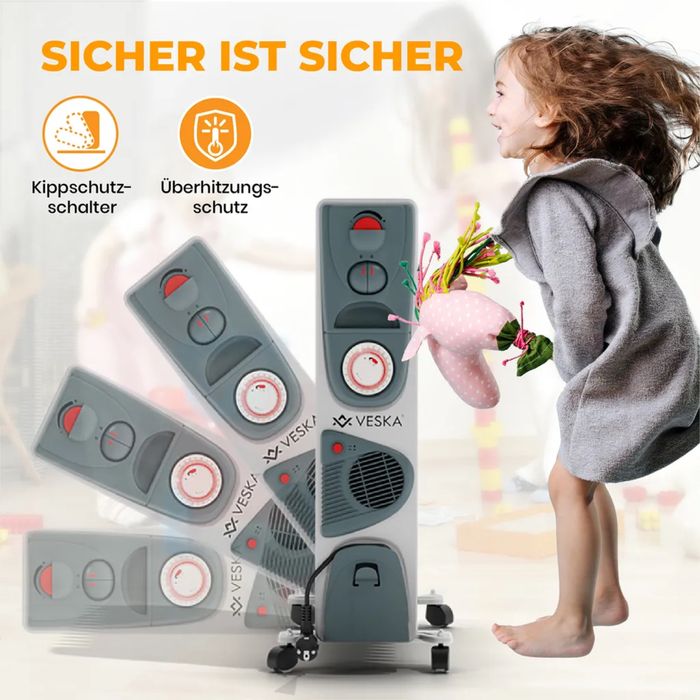 Grzejnik olejowy 2900W - 13 żeberkami (uszkodzony albo nowy 350zl)